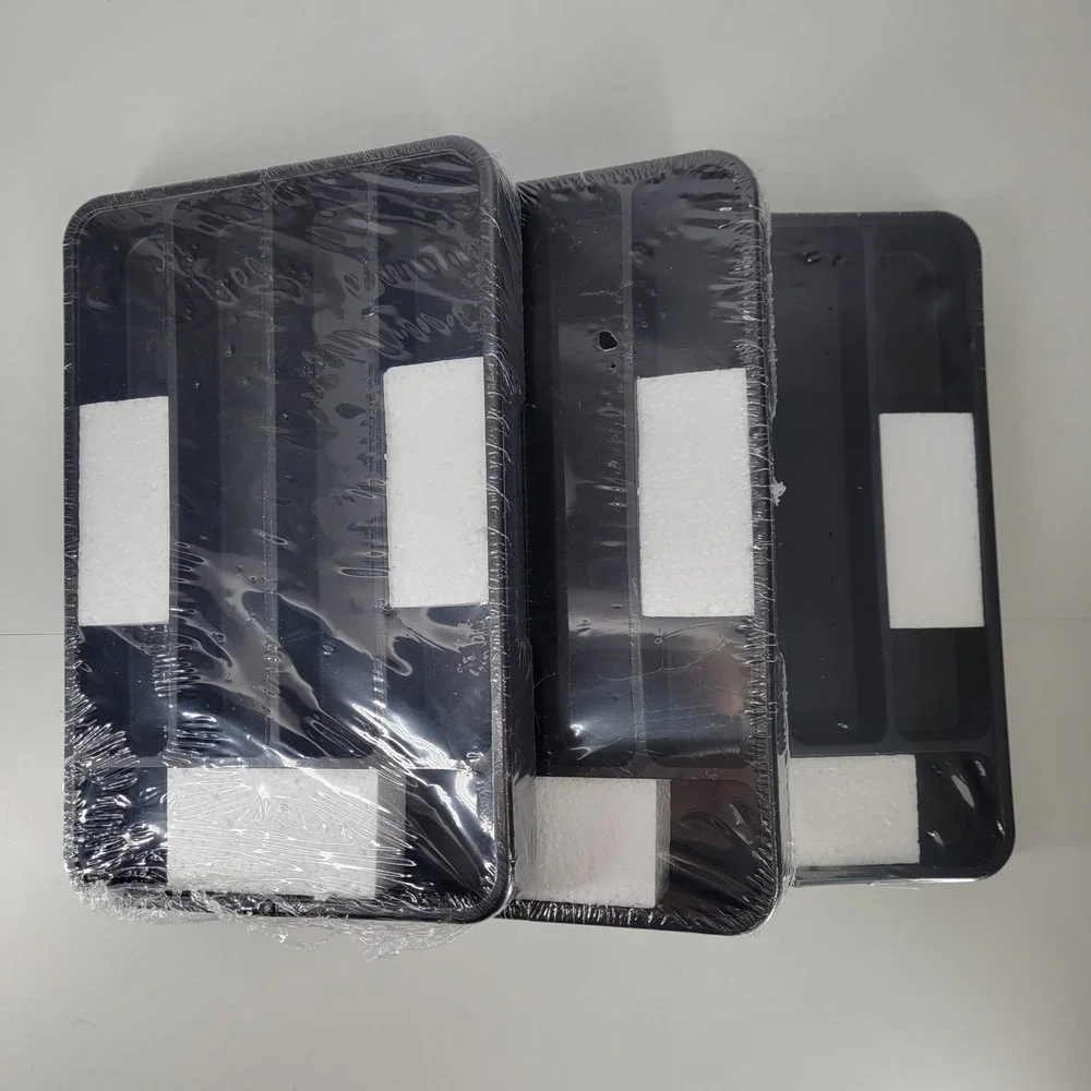 3 X Black Plastic‎ Cutlery Tray Organizer Expandable Desk Drawer Tray